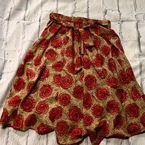 Lucky & Coco Skirt | Medium | Orange Floral